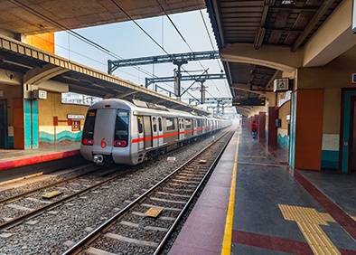 Train on tracks
