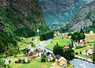isolated residential area