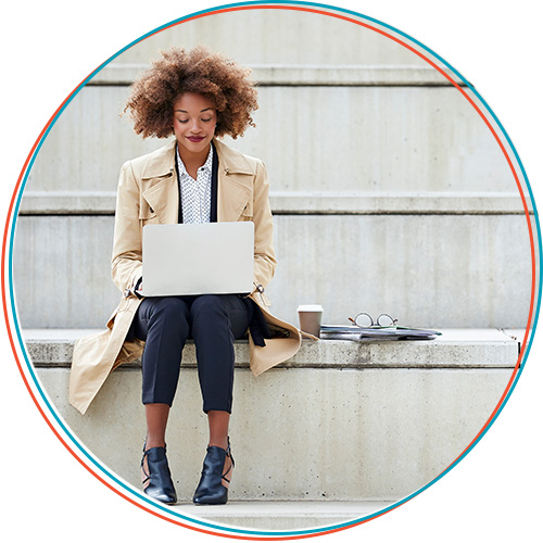 Woman on laptop