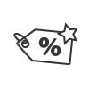 Discount tag icon