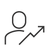 Customer growth icon